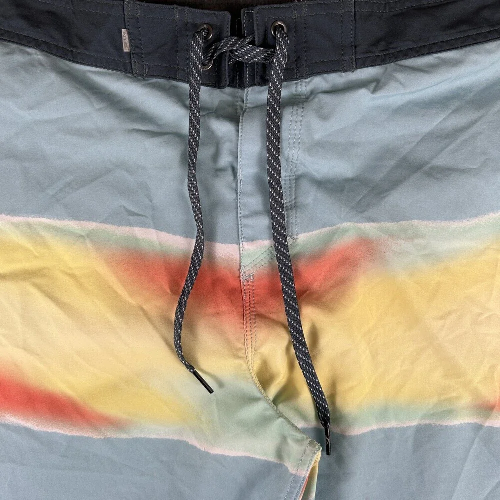 Quiksilver Board Shorts Mens 38 Surfsilk Highline Swim Trunks Drawstring
